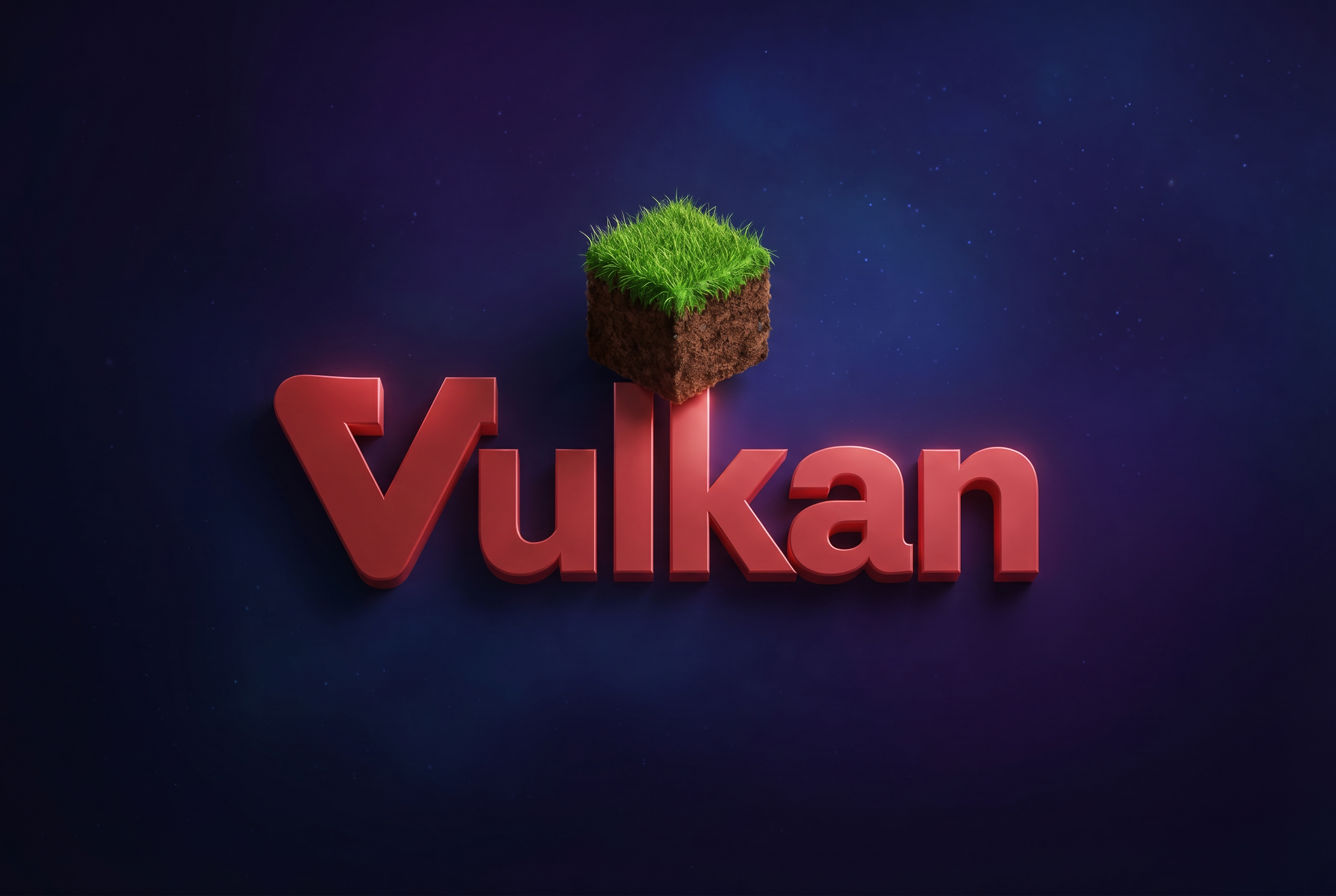 Vulkan MC — O'zbekcha Minecraft kanali logosi